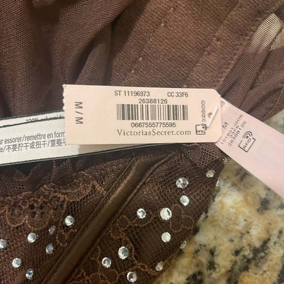 VICTORIA'S SECRETNYE Long-Sleeve Lace Bra Top - M - Picture 4 of 5